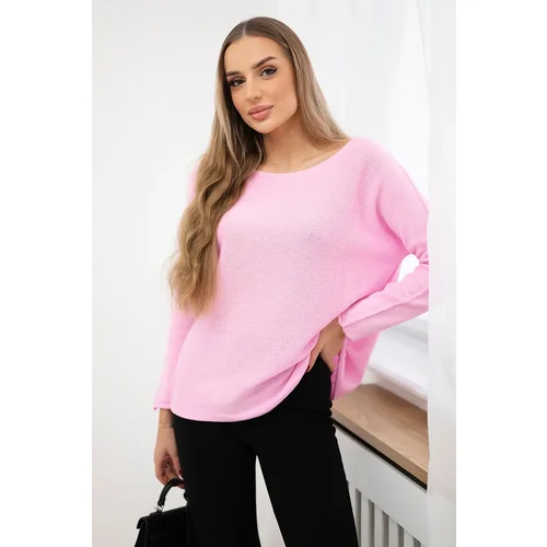 Kesi Włoski Crew neck sweater candy pink Kesi Włoski Crew neck sweater candy pink