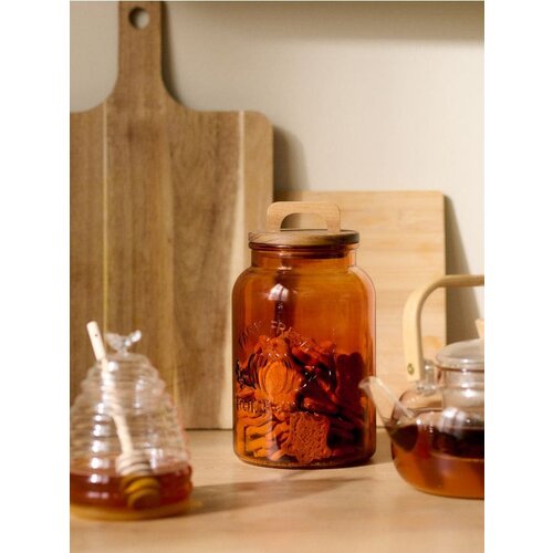 Sinsay Staklenka s drvenim poklopcem Slike