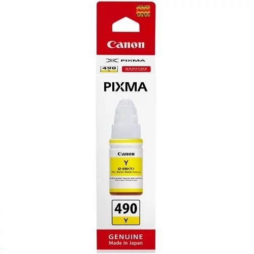  Kartuša Canon GI-490Y rumena/yellow steklenička original