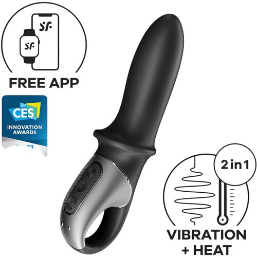 Satisfyer Hot Passion - pametni, grelni analni vibrator (črn) Cene