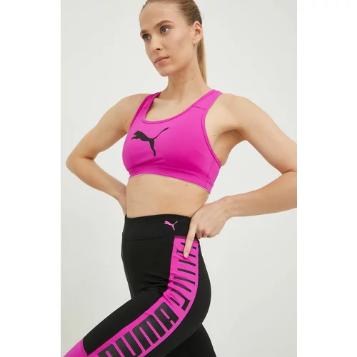 Puma Sportski grudnjak boja: ružičasta, jednobojni model