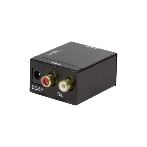 Logilink Analogni pretvornik L / R v koaksialni in Toslink avdio pretvornik CA0102 Toslink / cinch avdio adapter črna, (20411456) Cene