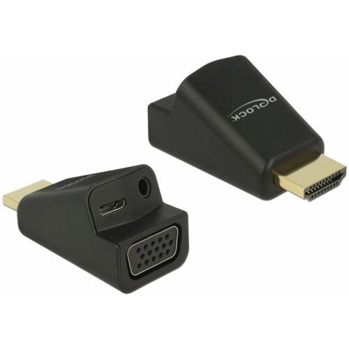 Delock adapter hdmi m - vga ž + avdio 3,5mm ž aktivni 65895 Cene