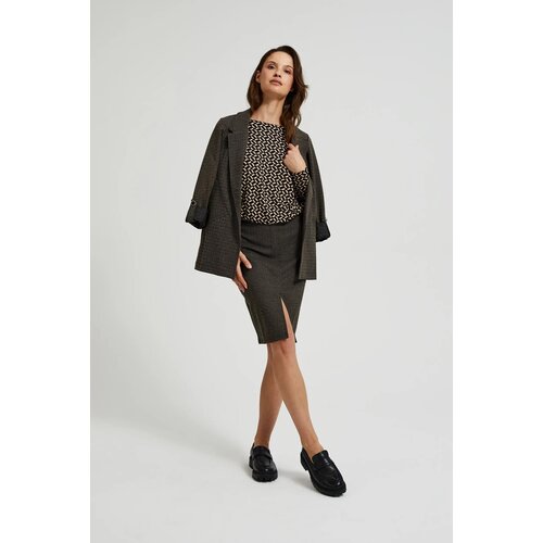 Moodo Women&amp;#039;s skirt with metal thread - black Slike