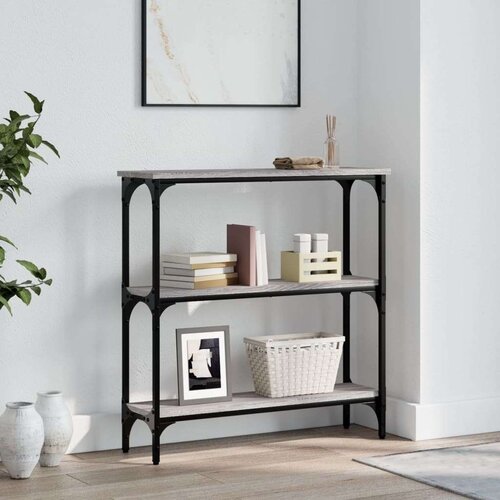  Konzolni stol siva boja hrasta 75x22 5x75 cm konstruirano drvo Cijene