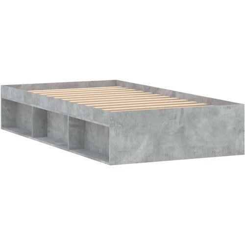  Kreveta siva boja betona 100 x 200 cm Slike