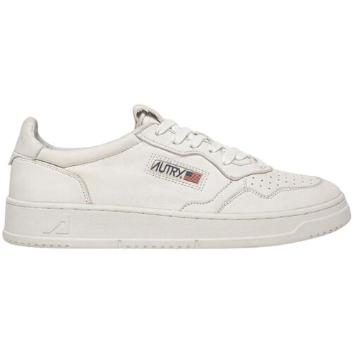 Autry Nizke superge Medalist Low White Super Soft Napa Leather Bela Slike
