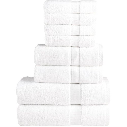  8-dijelni vrhunski set ručnika SOLUND bijeli 600 gsm Cene