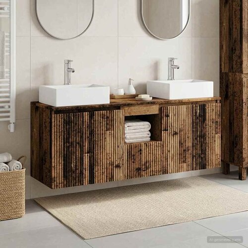  Set ormarića za kupaonicu 3 kom. Staro drvo 49 5 x 41 x 62 5 cm - Staro drvo Cijene