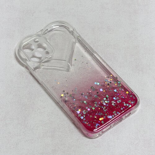 maska heart glitter za iphone 12 pro 6.1 pink Slike