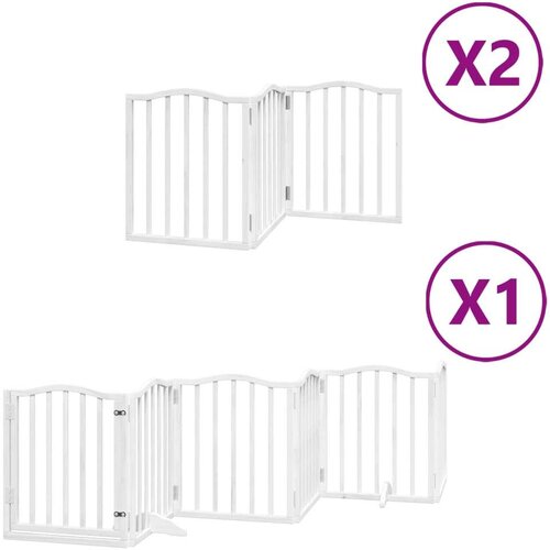 VidaXL Vrata za pse s vrata&amp;scaron;cima 12 panela sklopiva 600 cm drvo topole Slike