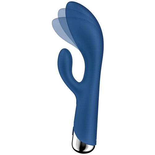 Satisfyer Vibes Spinning Rabbit 1 - vibrator s rotirajućom klitorisnom rukom (plavi) Slike