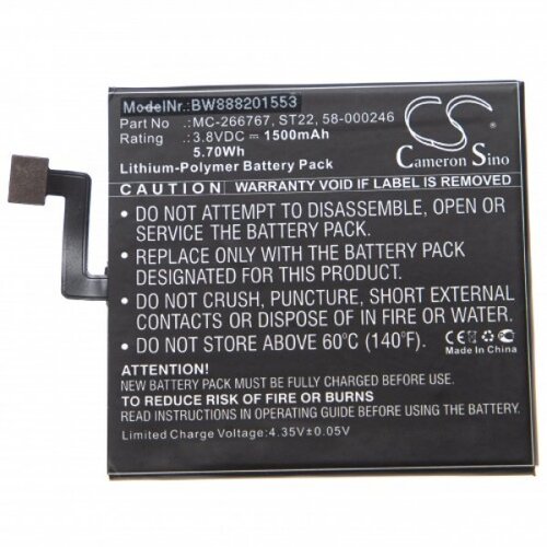 VHBW Baterija za Amazon Kindle Paperwhite 4, 1500 mAh Slike