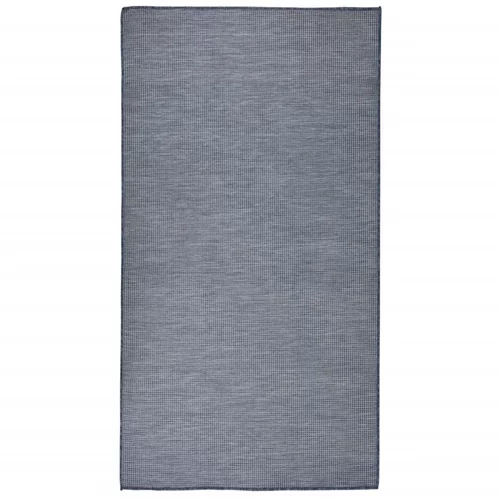 vidaXL Vanjski tepih ravnog tkanja 80 x 150 cm plavi