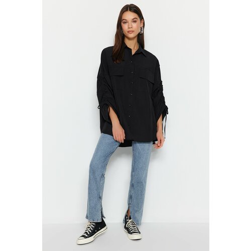 Trendyol Shirt - Black - Relaxed fit Slike