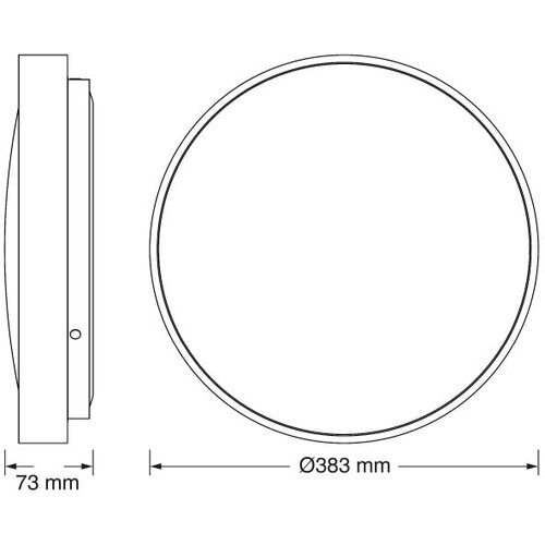 Osram LED plafonjera 24W 3000K IP20 crna Slike