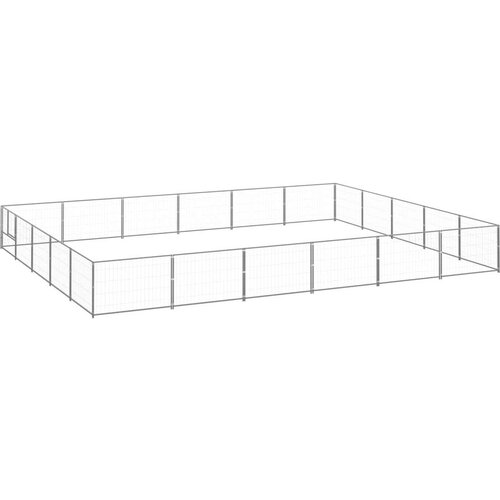  Kavez za pse srebrni 30 m² čelični Cijene