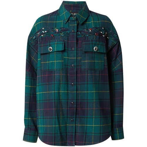 River Island Bluza rumena / temno zelena / roza Slike