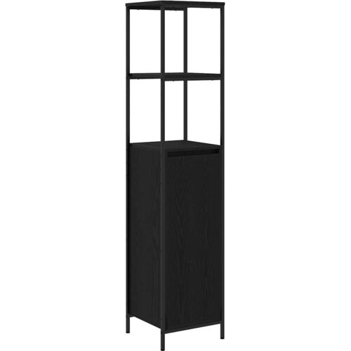  Set namje&amp;scaron;taja za kupaonicu 3 kom. Crni hrast 36 x 35 x 165 cm Slike