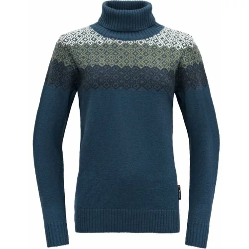 Devold SYVDE WOOL HIGH NECK Ženski pulover, tamno plava, veličina