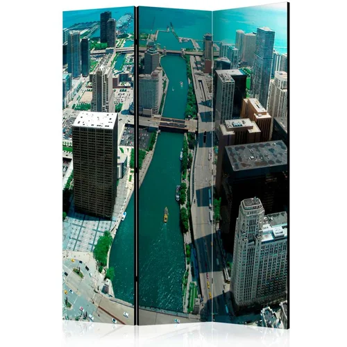  Paravan u 3 dijela - Urban architecture of Chicago [Room Dividers] 135x172