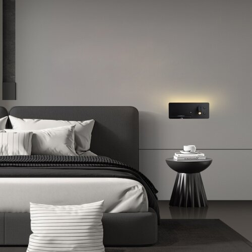  Immax 08288L-LED Zidno svetlo sa podesivim držačem, USB priključkom i bežičnim punjenjem LED/3W/230V + LED/3W Slike