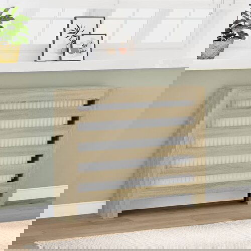 vidaXL Pokrov za radijator hrasta sonome 104x20x82cm konstruirano drvo Cijene