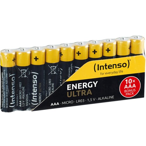 Intenso baterija alkalna INTENSO AAA LR03 pakovanje 10 kom Slike