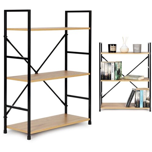 Modern Home loft polica za knjige, 3 razine Slike