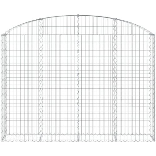  Gabionska ko&amp;scaron;ara s lukom 200x30x140/160 cm pocinčano željezo Slike