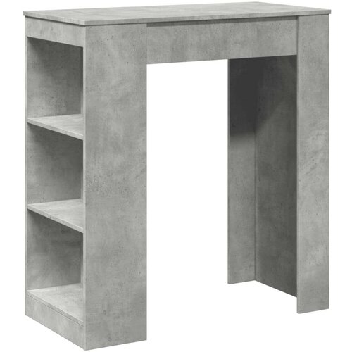 vidaXL Barska miza s policami betonsko siva 95x47x103,5 cm inž. les Cene