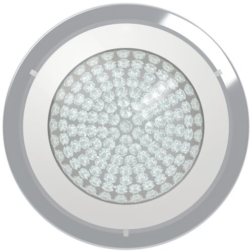Eglo acolla plafonjera/1, led, 11w, 950lm, prečnik 290, hrom/staklo/kristali Slike