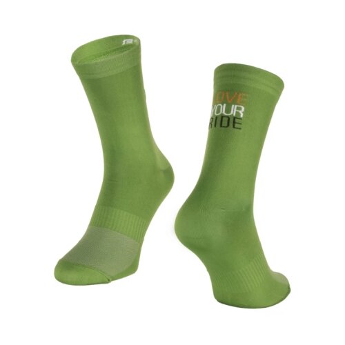 Force Čarape LOVE YOUR RIDE, zeleno L-XL/42-46 Slike