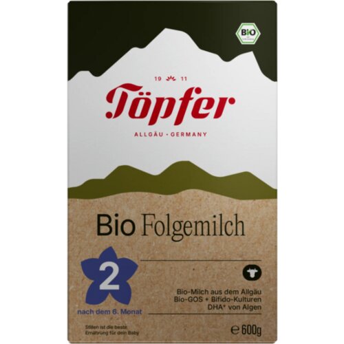 Töpfer Bio nadaljevalno mleko na osnovi kravjega mleka 2 - 600 g Cene