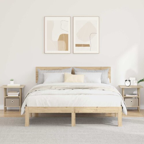  Noćni ormarić s ladicama 2 pcs Sonoma hrast 41 x 40 x 45 cm Slike