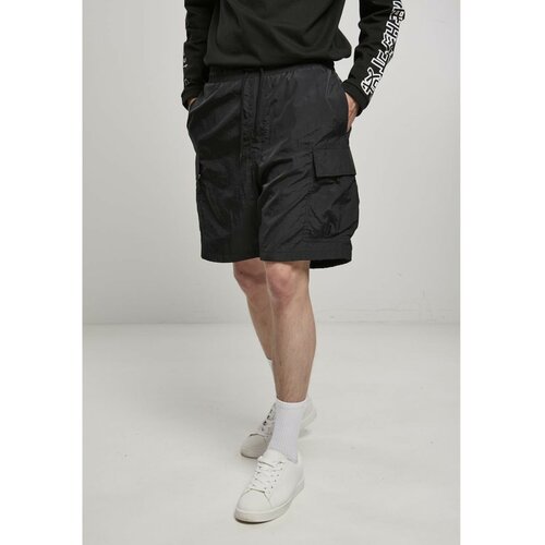Urban Classics nylon cargo shorts black Slike