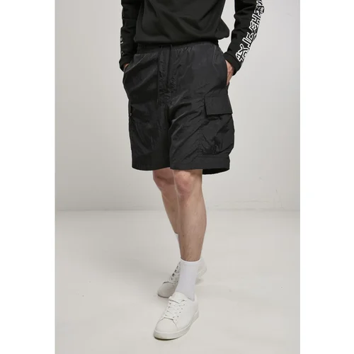 Urban Classics Nylon Cargo Shorts Black