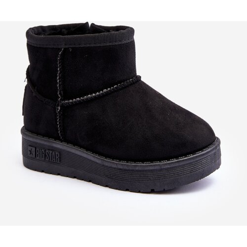Big Star Children's Fur-Lined Snow Boots with Zipper Black Cene