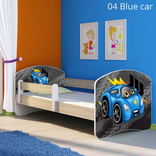  Otro&scaron;ka postelja ACMA z motivom, stranska sonoma 160x80 cm 04 Blue Car Cene