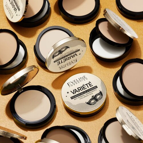 Eveline Cosmetics Vari&amp;eacute;t&amp;eacute; mineralni kompaktni puder s aplikatorom nijansa 01 Light 8 g Slike