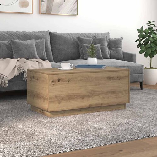  Stolić za kavu s LED svjetlima boja hrasta artisan 90x50x40 cm Cijene