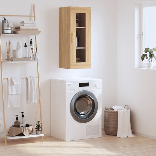 vidaXL Stenska omarica sonoma hrast 34,5x34x90 cm Cene