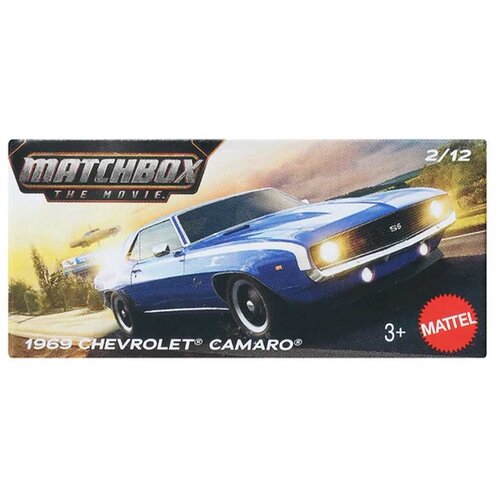 Mattel Matchbox A Film: 1969 Chevrolet Camaro autić u kartonskoj kutiji 1/64 – Cene