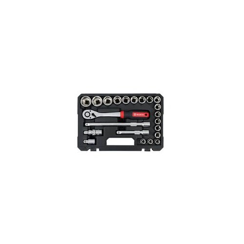 W&amp;uuml;rth set nasadnih ključeva 1/2&amp;quot; &amp;scaron;estougaoni 22 kom Slike