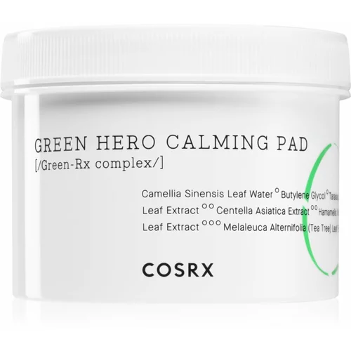 Cosrx One Step Green Hero Calming jastučići s intenzivnim revitalizirajućim učinkom s umirujućim djelovanjem 70 kom