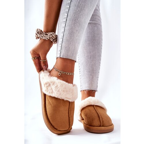 Kesi Women&amp;#039;s Slippers With Fur Camel Pinky Slike