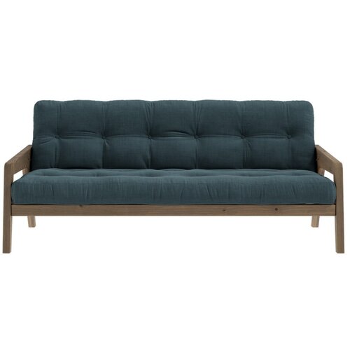 Karup Design Kauč na razvlačenje plavi samt 204 cm Grab - Cijene
