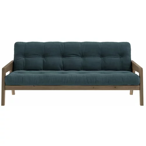 Karup Design Kauč na razvlačenje plavi samt 204 cm Grab -