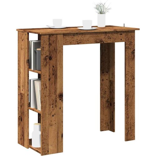  Barski stol sa policom za odlaganje Staro drvo 102x50x103,5 cm Slike