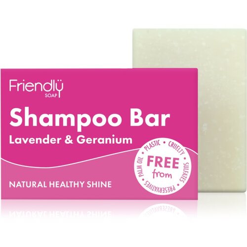 Friendly Soap Natural Shampoo Bar Lavender &amp;amp; Geranium prirodni sapun za kosu 95 g Slike